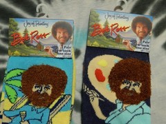 Bob Ross LOT ~ 2025 Calendar + Socks + VHS + Booklet (The Joy of Painting) ART