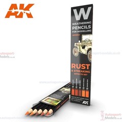 AK Interactice Weathering Pencil Set ~ Rust and Streaking Effects Set 10041