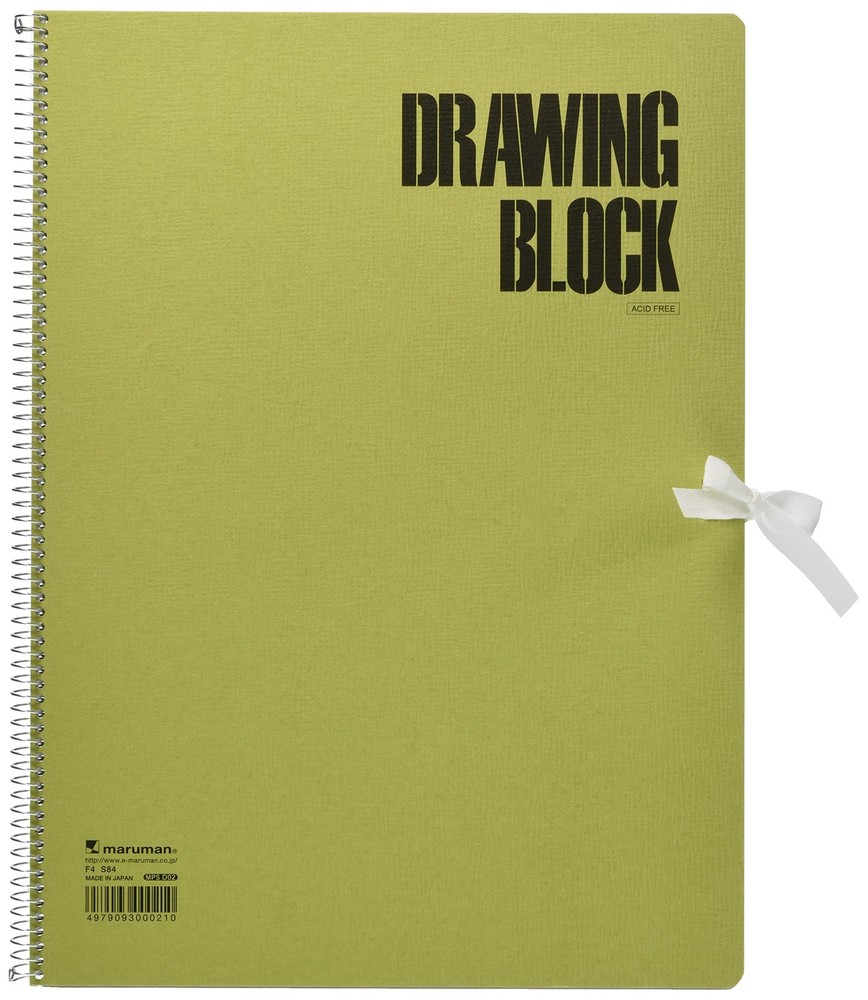 Maruman Sketchbook Olive Series F4 Thick Drawing Paper 20 Sheets