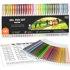 60 PCS Earth Tone Gel Pens 30 Brown Pen 30 Refills Adults Coloring Books