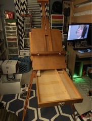 Solid Wood Adjustable Artist Easel – Folds Flat – Excellent Condition