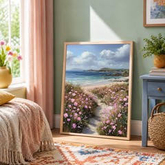 Beach Wildflower Paint by Numbers Kit for Adults Beginner, Beach Adult Paint …