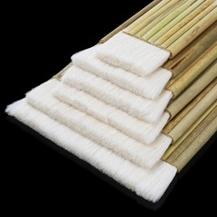 6 Size Hake Brushes Set, Wide Glaze Brushes for Pottery and Ceramics, Soft Wo…