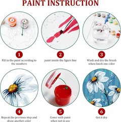 Unique Flower Paint by Numbers DIY Art Kit – Perfect Gift for All Seasons