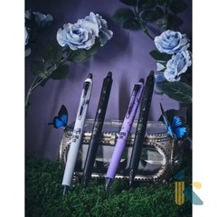 Anna Sui Pilot Frixion Pen Purple Cat Rose 0.5 0.3 Extra Fine Erasable Black Ink