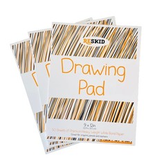 Drawing Paper Pad (9 x 12 inches) – 50 Sheets, 3-Pack Coloring Art Pads for D…