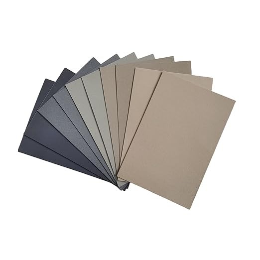 10 Sheets of 5-Color Large&Heavy Pastel Drawing Paper Colourfix Sanded Pastel…