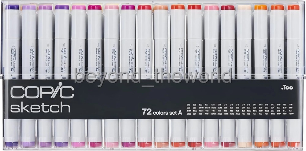 Copic Sketch 72 Color Marker Set A,B,C,D, E Artist Markers Anime Comic⭐Tracking⭐