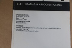 Berol RapiDesign Template – Drafting Drawing Heating Air Conditioning HVAC R-41