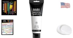 Satin Finish BASICS Titanium White Acrylic Paint 250ml – Perfect for Any Surface