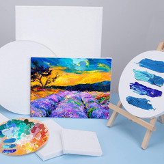 14 Packs Stretched Canvases for Painting, Multi Pack 11X14, 9.44X12, 8X10, 5X7,