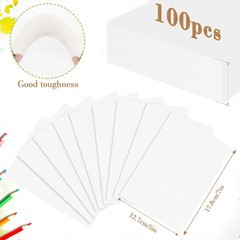 100PCS 5X7 Watercolor Paper Bulk, 140Lb/300G Cold Press Thick Water Color Paper
