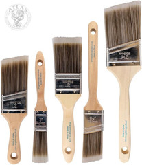 Pro Grade Paint Brushes, 5-Piece Paint Brush Set, Flat & Angle Brushes for Walls