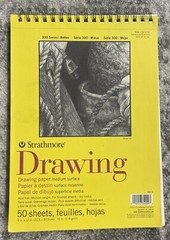 Strathmore Medium Drawing Spiral Paper Pad 9″X12″-49 & 46 Sheets, Strathmore