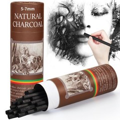 25 Pcs Willow Charcoal Sticks, Willow Charcoal, Artists, Beginners, Students,…