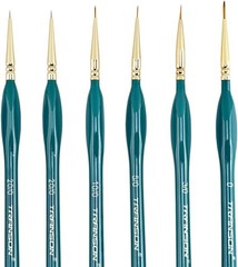 Transon 6-Pcs Extra Fine Detail Brush Set for Miniature & Acrylic Painting