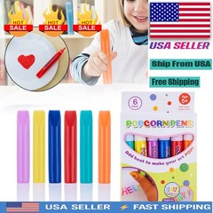 Marcadores Puffy, 2026 New 3D Puffy Markers, 6 Colors Magic Puffys Pens US