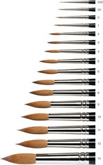 Handcrafted Series 7 Watercolor Brush #0 – Maksimize Flow Control & Precision