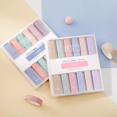6pcs Light Pastel Color Highlighter