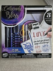Calligraphy Bliss Deluxe Art Kit, 16 Piece Set, NEW
