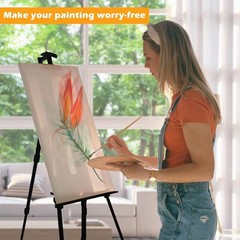 Versatile Art Easel Stand with Spring Clip – 17 to 66 Inches Adjustable Height