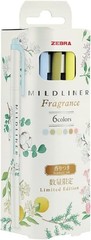 Zebra Mildliner Highlighter Set – Scented Limited Edition 6 Colors Japan