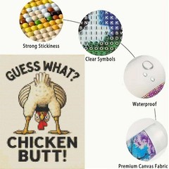 Animal Chicken Diamond Art Kits for Adults,5D 12 x 16 inches, HL6625