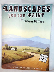 (2) vintage How to Draw & Paint ART books: “LANDSCAPES” + “WATER & WEATHER”