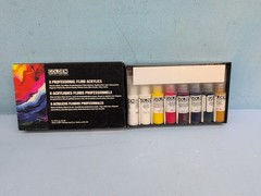 Golden Professional Fluid Acrylics Pigmented Artist Paints 15ml 8 Count