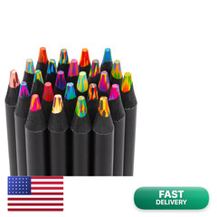 Yangmei Stocking Stuffers Art Supplies 24 Rainbow Colored Pencils Teen Girl