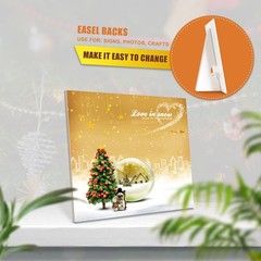 50 Pack Cardboard Easel Back Self Stick Stand Quality Acid-Free 7 In Tabletop