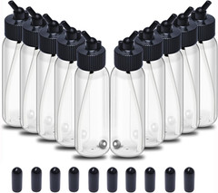 10Pcs Airbrush Siphon Feed Jar, 1.07 Ounce(30Cc) Plastic Airbrush Bottles Jars,