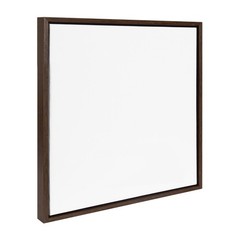 Kate And Laurel Sylvie Blank Framed Canvas Wall Art 22X22 Brown Modern Empty