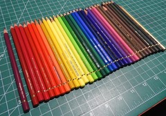 Faber-Castell Polychromos 33 Colour Pencil Lot-Used- No Box