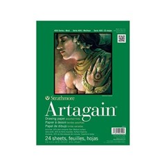 Strathmore 400 Series Artagain Pad, Coal Black Paper, Assorted Colors , Sizes