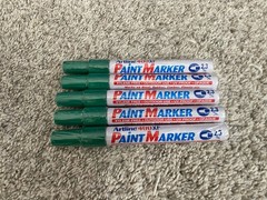 Lot Of 5 Artline 400XF EK-400XF Paint Marker 2.3mm Bullet Point NEW Seald Green