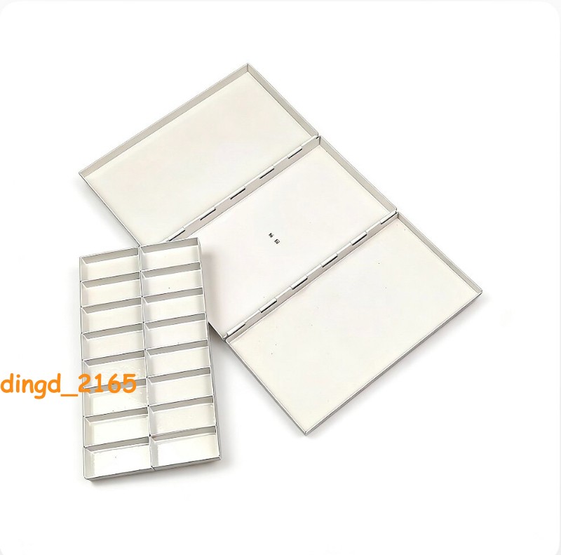 Art Paint Box Empty Watercolor Artist Supply Painting Accessories Palette 16Grid