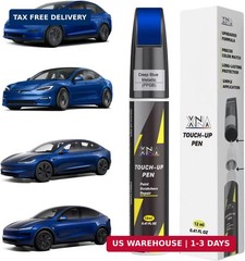 Touch Up Paint Pen Deep Blue Metallic for Car Scratch Repair 2in1