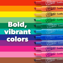 Scented Markers, Chisel Tip, Assorted Colors, 22 Count – Fun for Kids, Coloring,