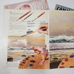VTG Walter Foster How To Paint Art Books Sea Oil Paintings Portraits 3 Book Lot