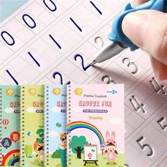 AALGO Handwriting Book Practice for Kids,Reusable Grooved Handwriting Books