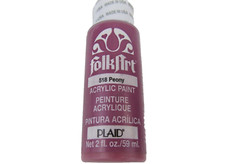 FolkArt Acrylic Paint 518 PEONY Premium Bottle Art Craft USA