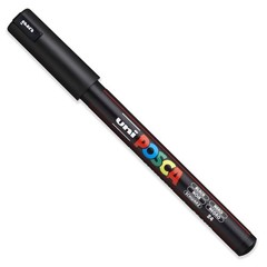– Ultra Fine to Fine Paint Marker Pens Set – PC-1MR, PC-1M, PC-3M – Black Ink…