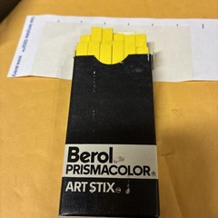 Berol Prismacolor Art Stix Yellow #1915 12 Pieces M224