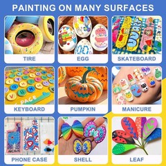 240 Colors Acrylic Paint Markers with Automatic Ink Control System, Soft Brus…