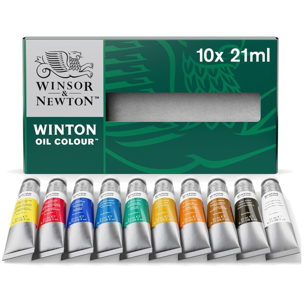 Winsor & Newton Winton Oil Paint Set – 10 Colors//
