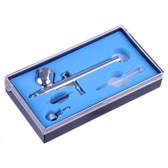 0.3mm Dual Action Airbrush Kit Gravity Feed Spray Gun Nail Art Makeup Closeout