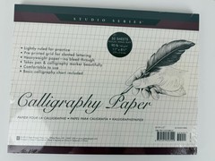 Studio Series Calligraphy Paper, Heavyweight 90lb, 50 Pages Ruled & Grid, Sealed