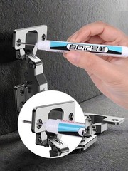 1-5PCS White Deep Hole Marker Pens | Multi Tip 0.7-2.5mm for Wood, Glass & DIY