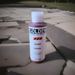 Golden Fluid Acrylic Paint AZO Gold, 4 fl oz (118 Ml), Series 4